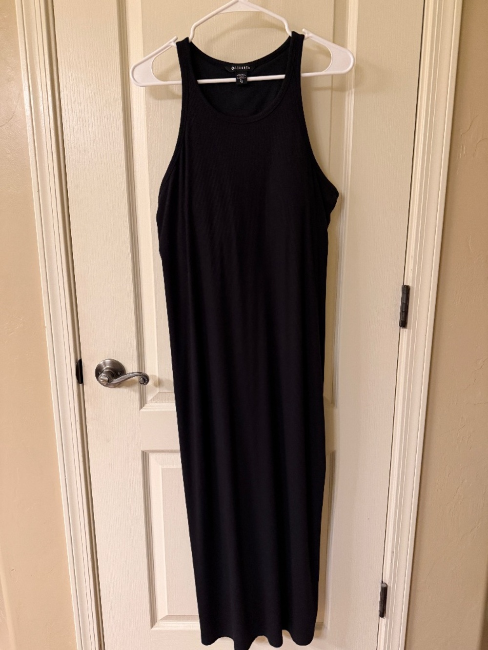 Athleta Signature Rib Maxi Dress Black Size XL